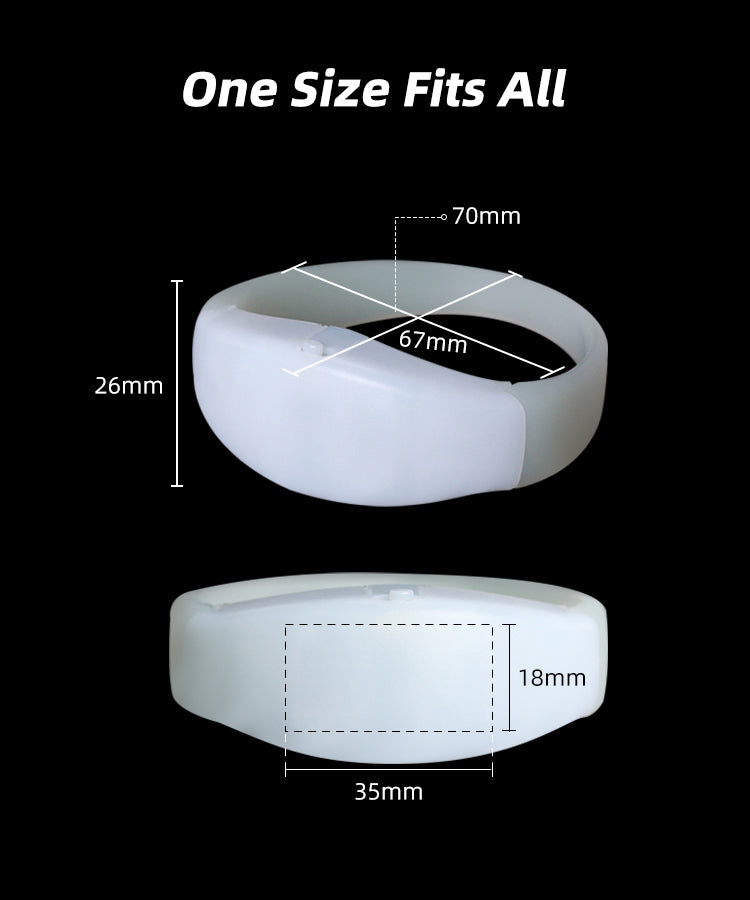 Factory Price Sound Activated LED Bracelets for Events