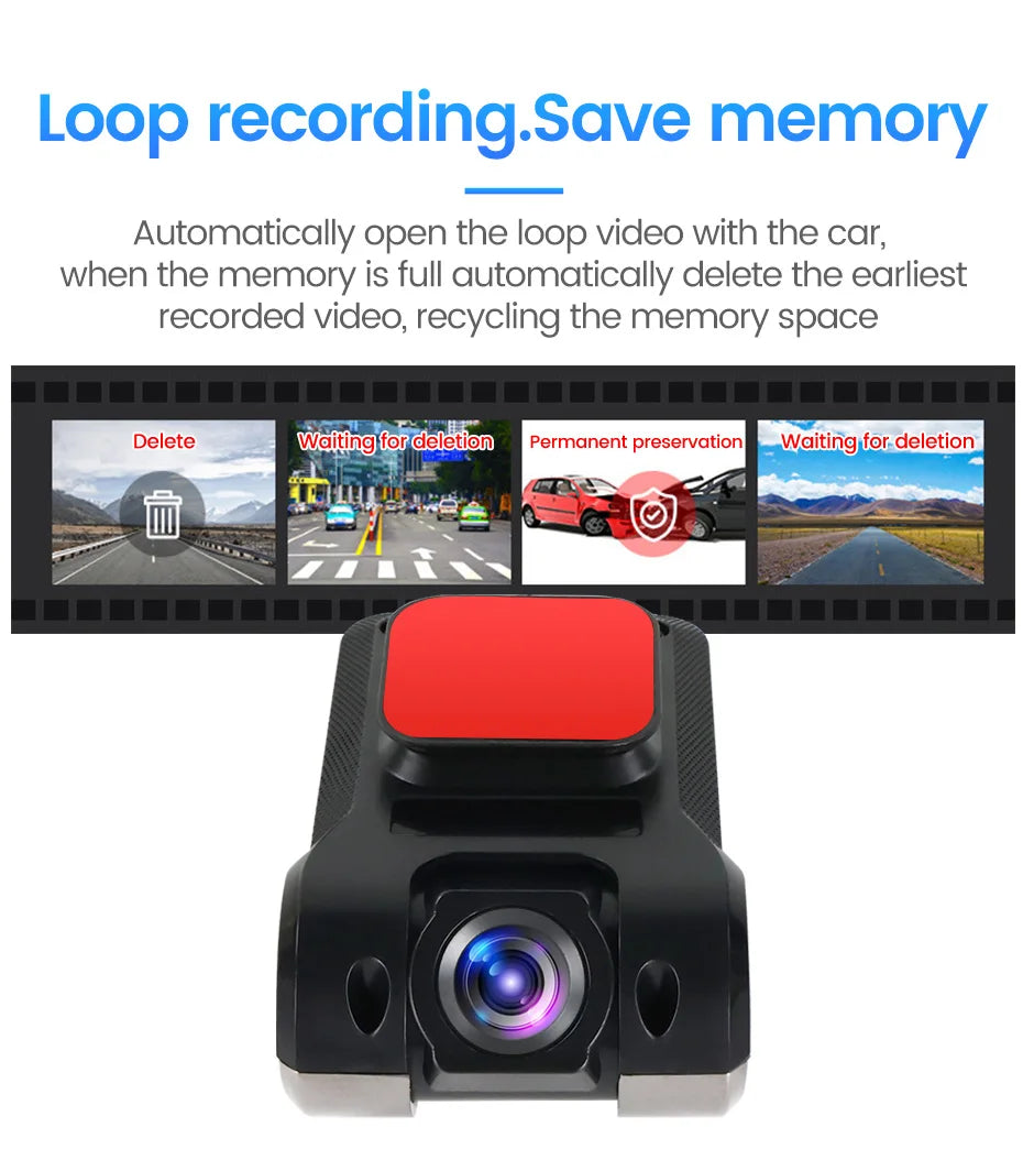 ADAS Car Dash Cam 170 Degree Wide Angle Car Front Camera Video Recorder Dashcam USB For Android DVR Auto Recorder Night Version