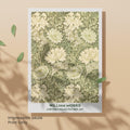 Affiche William Morris Chrysanthemum Pattern 1877 – Poster floral vintage Arts & Crafts, impression murale botanique, décoration intérieure-5