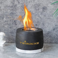 Black Graphite Color Cement Concrete Portable Fireplace-0